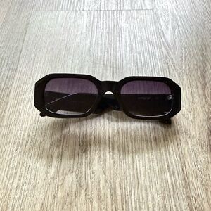 quay australia hyped up black square geometric retro y2k sunglasses eyewear NEW